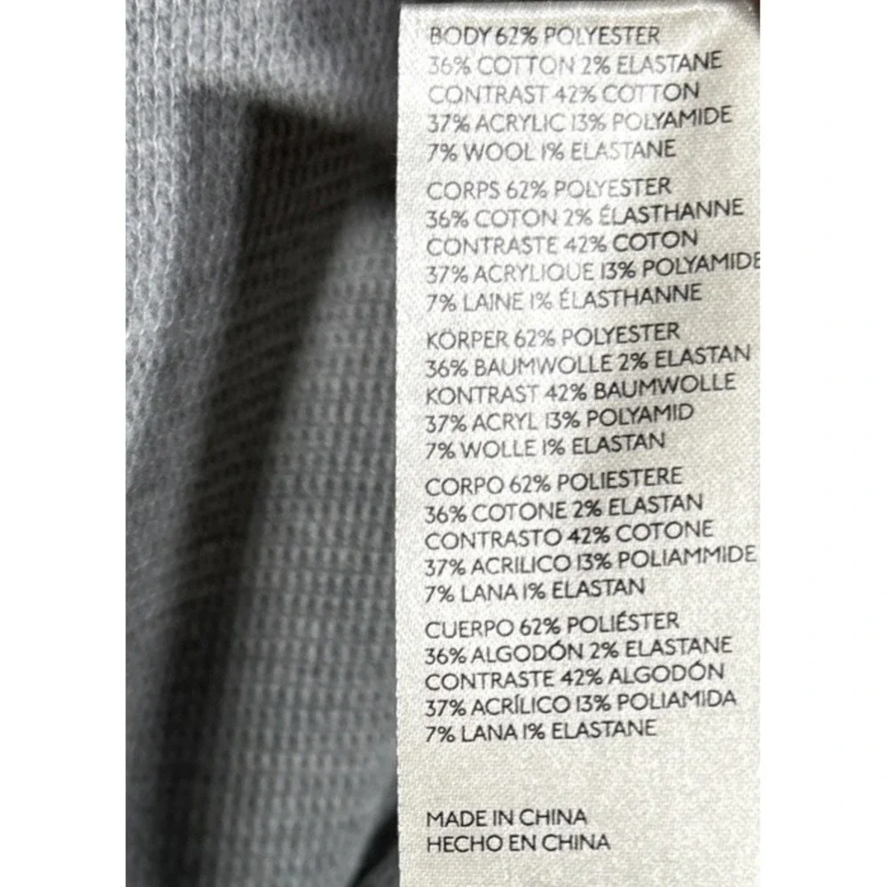 Free People Cozy Craft Cuff Knit Sleeve Top Heather Gray Women's Size Small NWOT